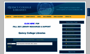 Quincycollegelibrary.org thumbnail