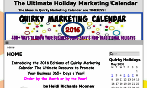 Quirkymarketingcalendar.com thumbnail