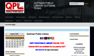 Quitmanlibrary.org thumbnail