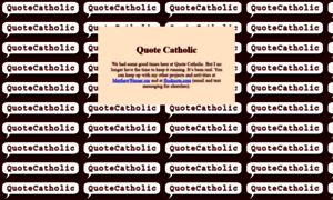 Quotecatholic.com thumbnail