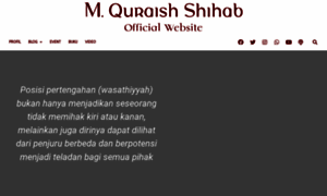 Quraishshihab.com thumbnail