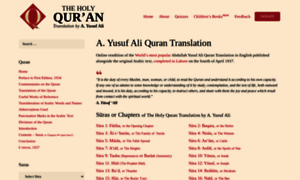 Quranyusufali.com thumbnail