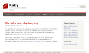 Raa.ruby-lang.org thumbnail