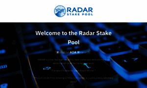Radarstakepool.org thumbnail