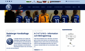 Radebergersv-handball.de thumbnail