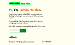 Radhika.dev thumbnail