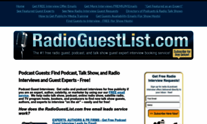 Radioguestlist.com thumbnail