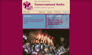 Radioone.tomorrowlandradio.com thumbnail