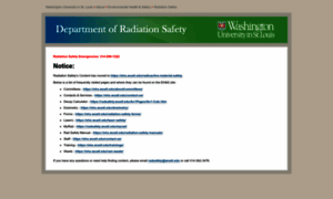 Radsafety.wustl.edu thumbnail