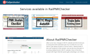 Railpnrchecker.com thumbnail