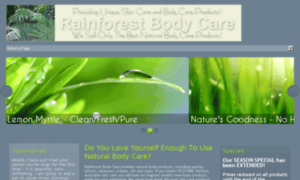 Rainforestbodycare.com thumbnail