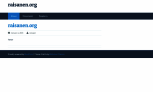 Raisanen.org thumbnail