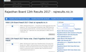 Rajasthanboard12thartscommercescienceresults.co.in thumbnail
