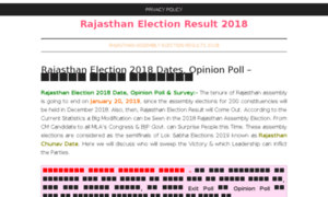 Rajasthanelectionresult2018.com thumbnail