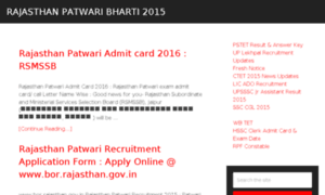 Rajasthanpatwari.com thumbnail