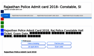 Rajasthanpoliceadmitcard.co.in thumbnail