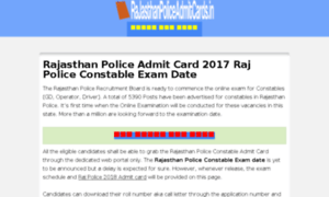 Rajasthanpoliceadmitcards.in thumbnail