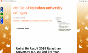 Rajasthanuniversitycollegescutofflist.blogspot.com thumbnail