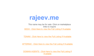 Rajeev.me thumbnail