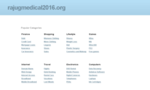 Rajugmedical2016.org thumbnail