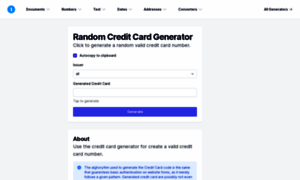 Randomcreditcardgenerator.com thumbnail