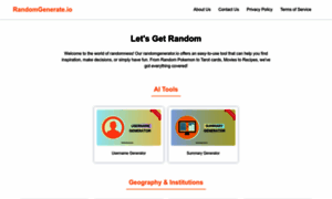 Randomgenerate.io thumbnail