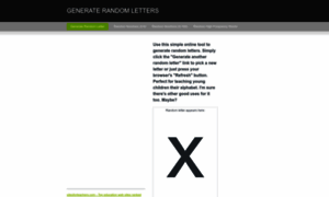 Randomlettergenerator.com thumbnail