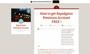 Rapidgatorpremiumaccountfree.wordpress.com thumbnail