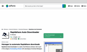 Rapidshare-auto-downloader.en.softonic.com thumbnail