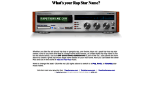 Rapstarname.com thumbnail