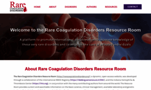 Rarecoagulationdisorders.org thumbnail