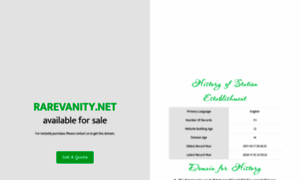 Rarevanity.net thumbnail