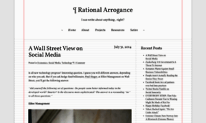 Rationalarrogance.wordpress.com thumbnail