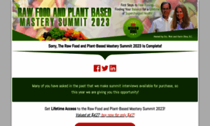 Rawfoodmasterysummit.com thumbnail