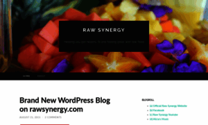 Rawsynergy.wordpress.com thumbnail