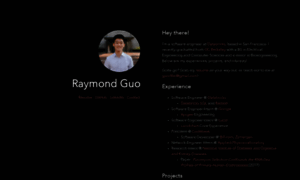 Raymondguo.me thumbnail