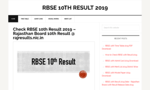 Rbse10thresult2019.co.in thumbnail