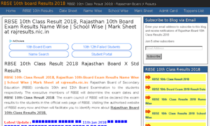 Rbse10thresults2018.in thumbnail