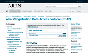 Rdap.arin.net thumbnail