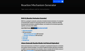 Reactionmechanismgenerator.github.io thumbnail