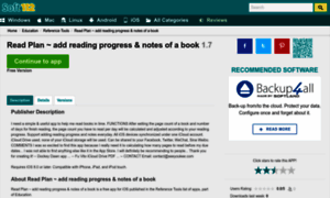 Read-plan-add-reading-progress-notes-of-a-book-ios.soft112.com thumbnail