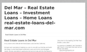 Real-estate-loans-del-mar.com thumbnail