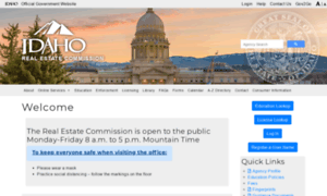 Realestatecommission.idaho.gov thumbnail