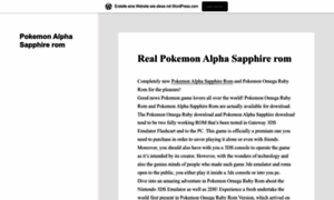 Realpokemonalphasapphirerom.wordpress.com thumbnail