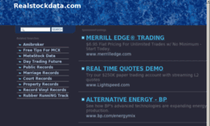 Realstockdata.com thumbnail