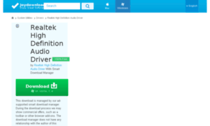 Realtek-high-definition-audio.joydownload.com thumbnail