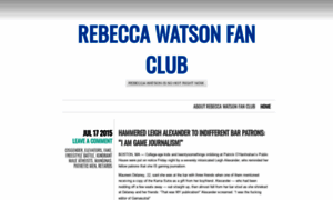 Rebeccawatsonfanclub.wordpress.com thumbnail