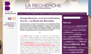 Recherche.collegedesbernardins.fr thumbnail