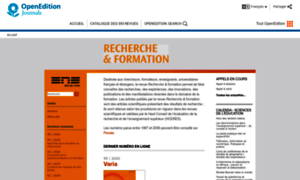 Rechercheformation.revues.org thumbnail