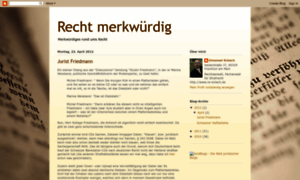 Recht-merkwuerdig.blogspot.com thumbnail